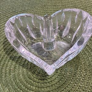 Heart-Shaped Glass Ring Holder
